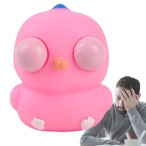 Jiimhte Chick Squeeze Spielzeug, Chick Squeeze Out Eyes Toys,Eye Poping Cartoon Fidget Toy | Stressabbau Stretch Ball Lustige Zappelgeräte für und Mädchen von Jiimhte