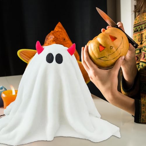 Jiimhte Geister Plüschtier, 30cm Geister Stofftier Halloween Gespenst Plüschtier Süße Stoffpuppe Geister-lustiger Plüsch Kuscheliges Kleines Plüschtier Kuschelige Plüschpuppen von Jiimhte