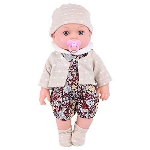 Jiimhte Reborn Puppen, 11,81 Zoll/30 cm realistische Babypuppen-Wiedergeburtspuppe mit Kleidung und Schnuller, handgemachte weiche Silikon Vinyl Reborn Babys Geschenk für Kinder von Jiimhte