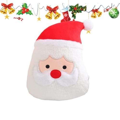 Jiimhte Weihnachtsmannpuppe,Weihnachtskuscheltiere - Rentier Weihnachtsmann Stofftier,Weihnachtsdekoration, lustiges Dekokissen, weiches Stofftier zum Sammeln, Spielzeug für Tisch, Sofa, Couch von Jiimhte