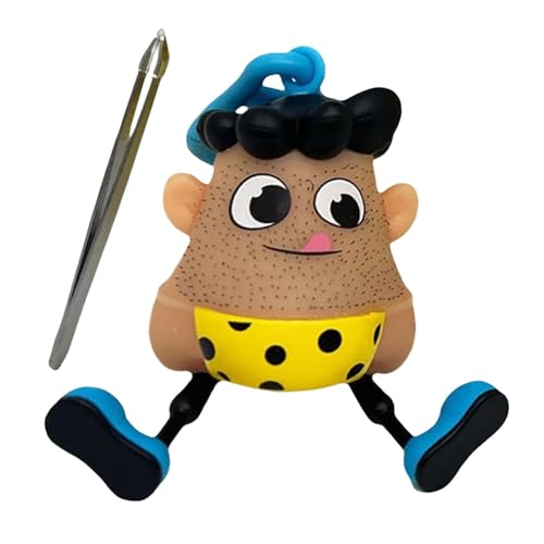 Mr Plucky Toy, Hair Plucking Fidget Toy Mit Pinzette, Skin Picking Fidget Toys, Haar Zupfen Fidget Spielzeug, Zappelspielzeug Gegen Haarziehstörungen, Neuheit Zupfen Blackhead Fidget Spielzeug von Jiimhte