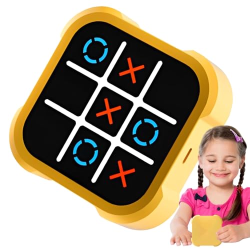 Tic-Tac-Toe Bolt Spiel, 3-in-1 Puzzlespielkonsole Elektronisches Digitales Tic-Tac Toe-Spiel Tragbare Reisespiele Für Bildung Und Gedächtniswachstum Puzzle-Erleuchtungs-Fingerspitzenspielzeug von Jiimhte