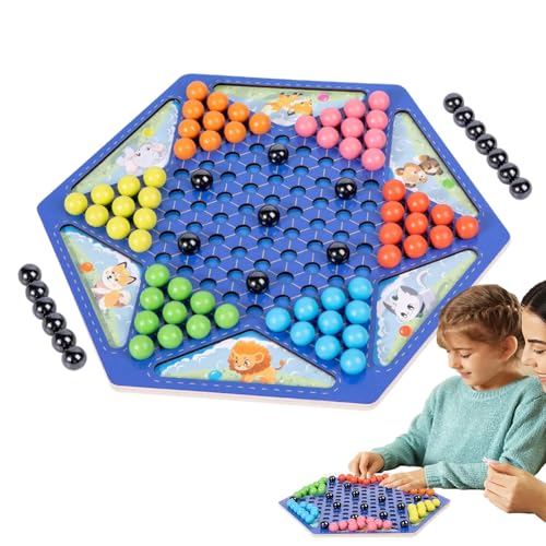 Tisch Magnetspiel, Schachbrett Magnetisches Stein Brettspiel, Lustiges Schachbrett Magnetisch Pädagogisches Dame Spiel Mit Magnetischer Wirkung Tragbares Schach Kampfschach Partyzubehör Set von Jiimhte