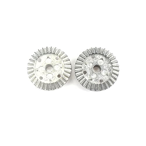 Jiklophg 2 StüCke 30T Metall Differential Getriebe für 144001 124019 124018 RC Auto Teile Upgrade ZubehöR von Jiklophg