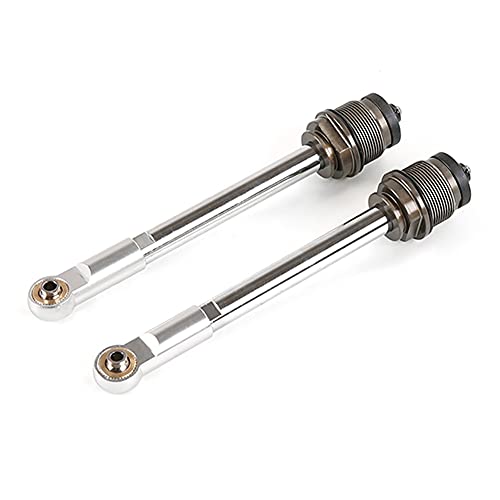 Jiklophg CNC Metall 10Mm StoßDäMpfende Hintere Auswerfer Stange Baugruppe für 1/5 Rovan Km Baja 5B 5T 5Sc Rc Auto Teile,Silber von Jiklophg