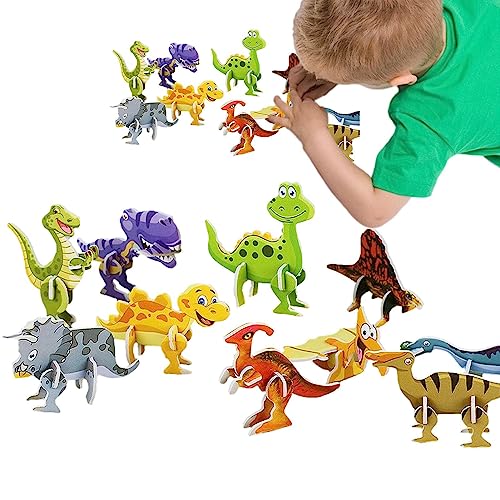 Bauen Sie das 3D-Puzzle-Spielzeug-Set | 3D-Puzzle DIY Dinosaurier mit Panzern von Gehirnflugzeugen | Puzzle Plane Tank Dinosaur Crafts Assembly Building Model Kit, Puzzle Jildouf von Jildouf