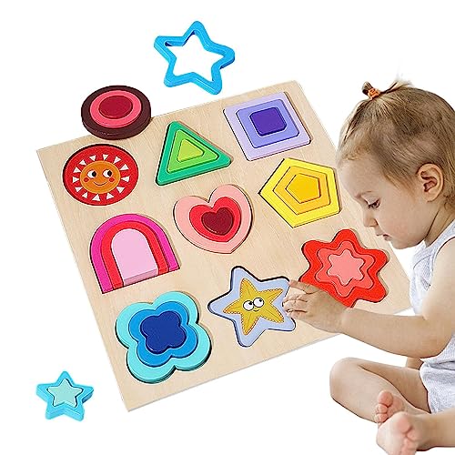 Holzpuzzles für Kinder – Tier-Puzzles | Lernen und Feinmotorik – Frühpädagogische Montessori-Puzzles für Kinder und Jungen Jildouf von Jildouf