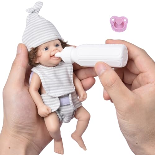 Jildouf Puppen des wiedergeborenen Kindes, echte Puppen, die echt aussehen | 8 Zoll große Puppen, süße Puppen und echte Puppen als Geschenk für das Kind von Jildouf