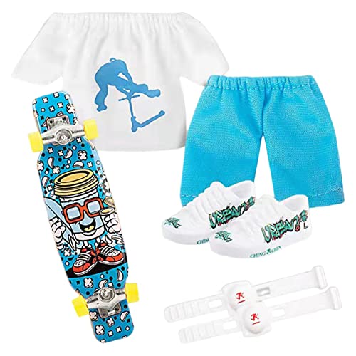 Jildouf Skateboard Fingerspielzeug - Fingerspitzen Skateboard-Kit | Neuheit Spielzeug für Jungen Geschenke für Mädchen Mini Sammler-Tastaturen Finger Toys Skateboard Hand Skateboard von Jildouf