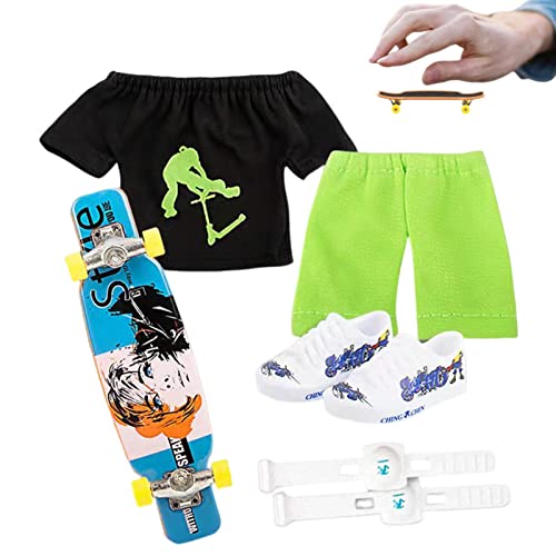 Jildouf Skateboard Spielzeug mit den Fingern, kleines Skateboard-Spielzeug-Set | Kinder kreative Bewegung für Fingerspitzen Skateboard für Lernspielzeug von Jildouf