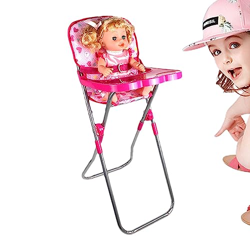 Kinderwagen für Puppe - Faltbarer und leichter rosa Puppenwagen mit Korb | Puppenwagen für 4-6 Jahre alte Mädchen, Puppenwagen für Zuhause, Kindergarten, Schule Jildouf von Jildouf