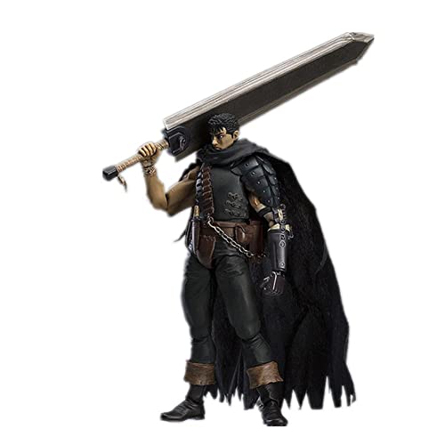 Anime Griffith Gut Figur Guts Battle Version Damaged Action Figurine PVC Black Swordsman Guts Change Face Model Statue Spielzeugfigur Collections Ornaments Geschenk von Jilijia