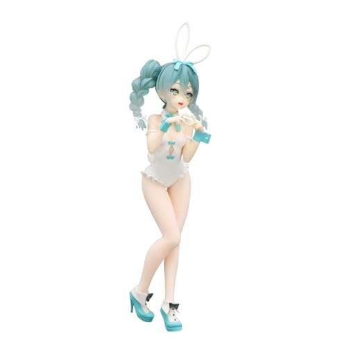 Anime Miku Action Figur Miku Bunnies Figure Cartoon Character Girl Standing Statue Figures PVC Figure Miku Action Figure Sitting Figure Desktop Ornaments von Jilijia