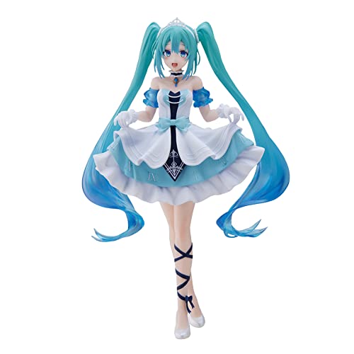 Jilijia Anime Miku Actionfigur Cinderella Miku Figur Charakter Stehende Statue PVC Figur Kinder Spielzeug Puppe von Jilijia