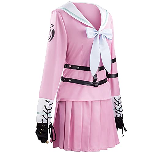 Jilijia Anime Nanami Chiaki Cosplay Kostüm Mädchen JK Verkleidung Komplettes Set Mantel Rock Anzug Schuluniform für Halloween Karneval Anime Ausstellung, Iruma Miu, XL von Jilijia