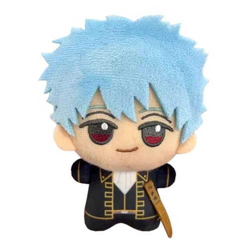 Anime Plüschfigur, 10 cm Sakata Gintoki/Hijikata Toushirou/Kagura Niedliche Plüschfigur Anhänger für Rucksack, Mini Umarmungskissen für Fans Geschenk von Jilijia