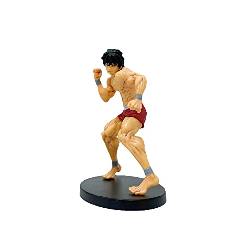 Jilijia 15 cm Anime Grappler Baki Figur Hanma Baki Actionfigur PVC Kampf Haltung Statue Modell Sammlerstücke Geburtstagsgeschenke für Kinder und Fans von Jilijia