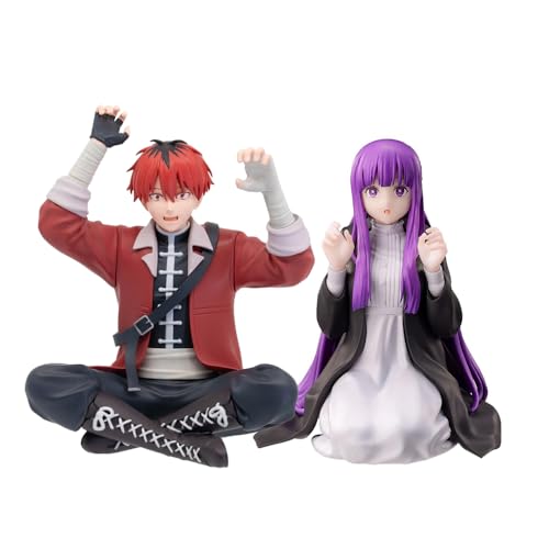 Jilijia Frieren: Beyond Journey's End Figur, Stark Fern Anime-Figur, PVC, Cartoon-Statue, Modell, Desktop-Dekoration, Ornamente, 10 cm, 2 Stück von Jilijia