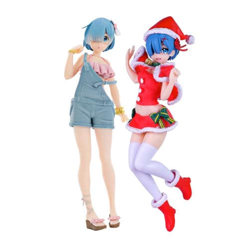 Jilijia 2PCS Anime Rem Action Figure Rem Christmas Edition PVC Cartoon Figur Niedliche Mädchen Stehende Modell Statue Sammlerstücke Geschenke 23CM Jilijia 2PCS Anime Rem Action Figure Rem Christmas Edition PVC Cartoon Figur Niedliche Mädchen Stehende Modell Statue Sammlerstücke Geschenke 23CM von Jilijia