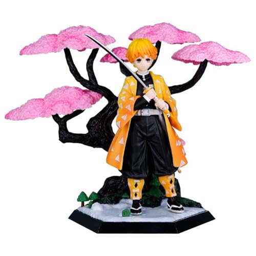 Jilijia Agatsuma Zen'itsu Figur Statue, 19cm Anime Action Figur Stehende Position Szene Modell Handgemachte Sammlung Geburtstagsgeschenke für Fans von Jilijia