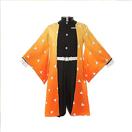Jilijia Agatsuma Zenitsu/Kamado Tanjiro Cosplay Kostüm Anime Kimetsu no Yaiba Cosplay Kimono Outfits Komplettes Set Halloween Kostüm für Erwachsene Herren Jilijia Agatsuma Zenitsu/Kamado Tanjiro Cosplay Kostüm Anime Kimetsu no Yaiba Cosplay Kimono Outfits Komplettes Set Halloween Kostüm für Erwachsene Herren von Jilijia