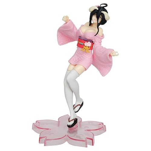 Jilijia Albedo Figur Statue – Albedo Kimono-Stil, PVC-Figur, Desktop-Dekoration, Ornamente, Sammlung, Geschenke, 18 cm von Jilijia