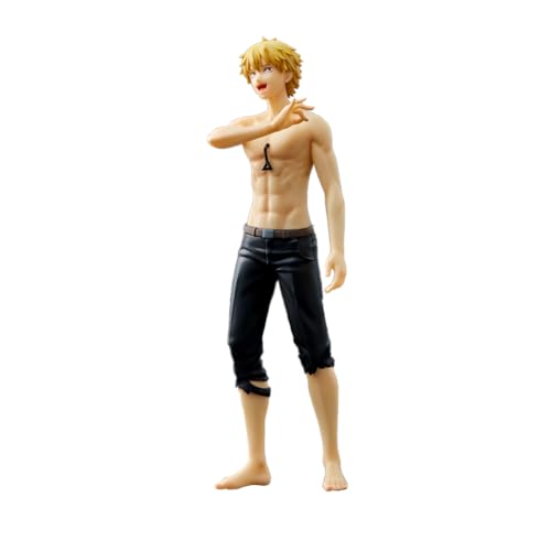 Jilijia Anime Chainsaw Man Figur Statue - 18 cm Denji Standing Position Model PVC Figurensammlung Geburtstagsgeschenk für Ornamente Schreibtischdekoration von Jilijia