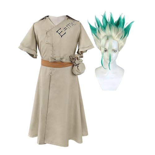 Jilijia Anime Dr. Stone Ishigami Senkuu Cosplay Kostüm Uniform Kleid für Halloween Party Cosplay Outfits Jilijia Anime Dr. Stone Ishigami Senkuu Cosplay Kostüm Uniform Kleid für Halloween Party Cosplay Outfits von Jilijia