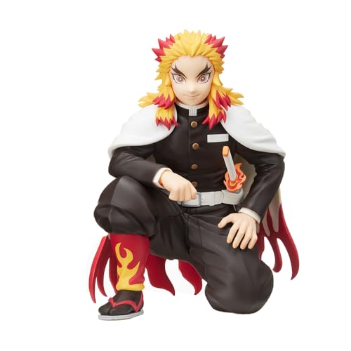 Jilijia Anime Figur Statue - 13 cm Rengoku Kyoujurou Hockende Position Model PVC Figurensammlung Geburtstagsgeschenk für Ornamente Schreibtischdekoration von Jilijia