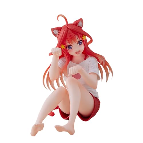 Jilijia Anime Figures The Quintessential Quintuplets Figure Nakano Miku/Nakono Yotsuba Character Models Cute Cat Styling Desktop Decoration Ornaments Pvc Collection Gift von Jilijia