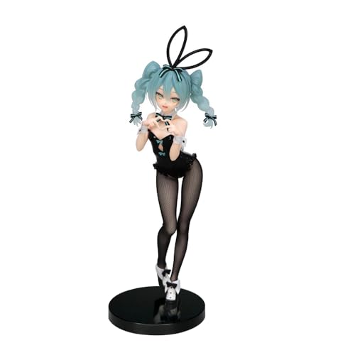 Jilijia Anime Miku Action Figur Miku Bunnies Figure Cartoon Character Girl Standing Statue Figures PVC Figure Miku Action Figure Sitting Figure Desktop Ornaments von Jilijia