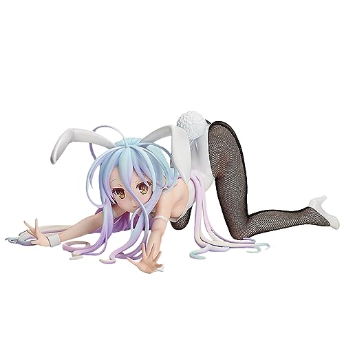 Jilijia Anime No Game No Life Figur Shiro Actionfigur 24 cm PVC schwarze Seide Bunny Girl Charakter Modell niedliche Mädchen Statue Home Desktop Ornamente Geschenke von Jilijia