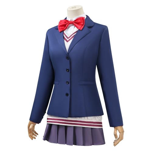 Jilijia Anime Takakura Ken Cosplay Kostüm Komplettes Set Okarun Schuluniform All Black Kostüm Halloween Outfits Karneval Cosplay von Jilijia