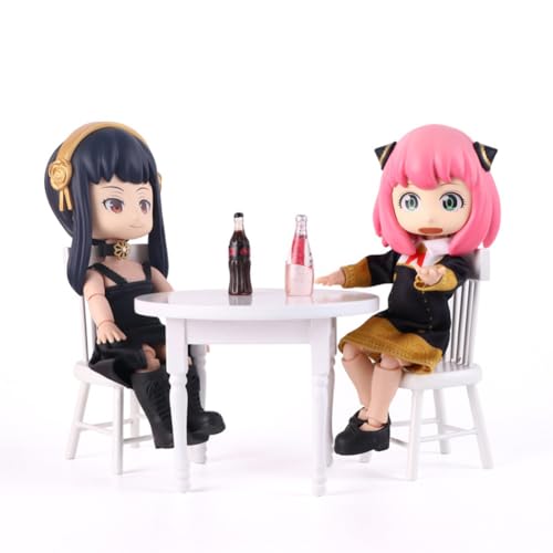 Jilijia Anime Yor Forger/Anya Forger Actionfigur, austauschbares Gesicht, bewegliches Modell mit Kleidung und Zubehör, PVC, Anime-Statue, Sammlung, Ornament, 13 cm von Jilijia