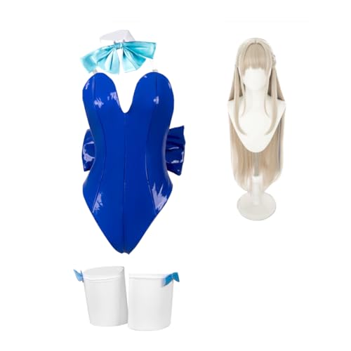 Jilijia Asuma Toki Cosplay-Kostüm, Anime, Damen, Hasenkostüm, Halloween, Cosplay, blauer Body, Rollenspiel-Uniform, komplettes Set Jilijia Asuma Toki Cosplay-Kostüm, Anime, Damen, Hasenkostüm, Halloween, Cosplay, blauer Body, Rollenspiel-Uniform, komplettes Set von Jilijia