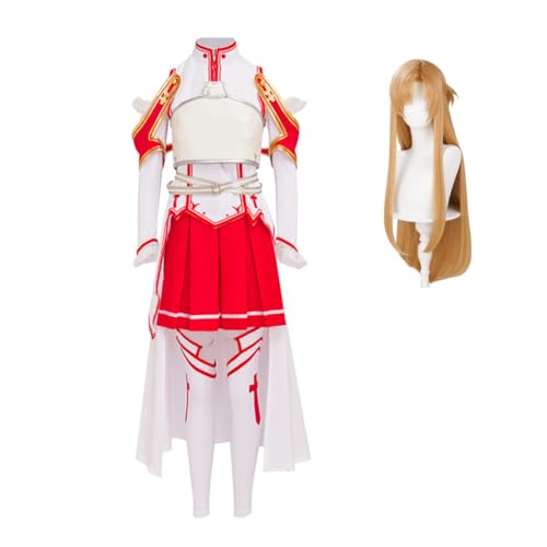 Jilijia Asuna Cosplay-Kostüm Anime Yuuki Asuna Uniform Komplettset Anime-Spiel Kampfanzug Erwachsene Frauen Halloween-Party-Outfits Jilijia Asuna Cosplay-Kostüm Anime Yuuki Asuna Uniform Komplettset Anime-Spiel Kampfanzug Erwachsene Frauen Halloween-Party-Outfits von Jilijia