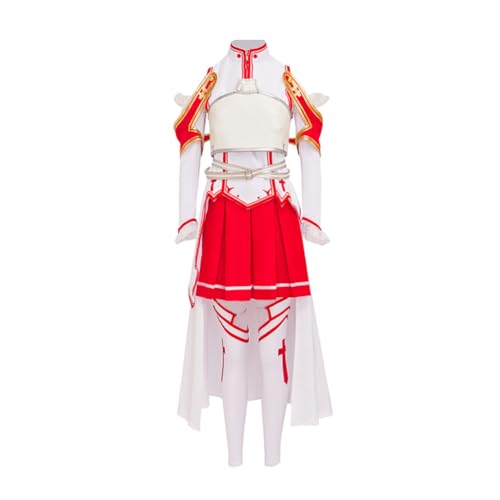 Jilijia Asuna Cosplay-Kostüm Anime Yuuki Asuna Uniform Komplettset Anime-Spiel Kampfanzug Erwachsene Frauen Halloween-Party-Outfits Jilijia Asuna Cosplay-Kostüm Anime Yuuki Asuna Uniform Komplettset Anime-Spiel Kampfanzug Erwachsene Frauen Halloween-Party-Outfits von Jilijia