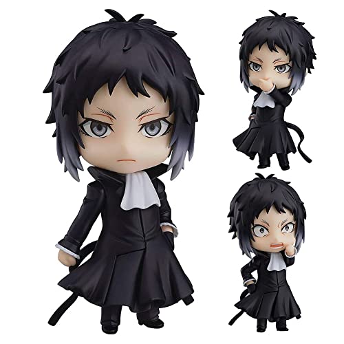 Jilijia Bungo Stray Dogs Actionfigur Nakahara Chuuya/Dazai Osamu/Akutagawa Ryunosuke Q Version Clayman Figur Change Gesicht bewegliche Gelenke Charakter Modell Sammlerstücke Dekoration von Jilijia