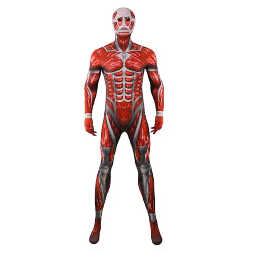 Jilijia Colossal Titan Cosplay Kostüm Full Set Erwachsene Kinder Jumpsuits Halloween Rollenspiel Anime Muskelanzug Bodysuits Outfit Jilijia Colossal Titan Cosplay Kostüm Full Set Erwachsene Kinder Jumpsuits Halloween Rollenspiel Anime Muskelanzug Bodysuits Outfit von Jilijia