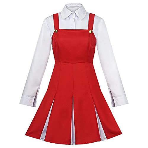 Jilijia Eri Cosplay-Kostüm, My Hero Academia Kostüm, rotes Kleid, weißes Hemd, Halloween-Kostüm von Jilijia