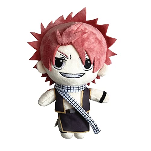 Jilijia Fairy Tail Plüschpuppe, Natsu Dragneel, weiches Stofftier, Anime, glückliche Katze, Plüschtier, niedliches Wurfkissen, kreatives Kissen, Geschenke (Natsu Dragneel, 20 cm) von Jilijia