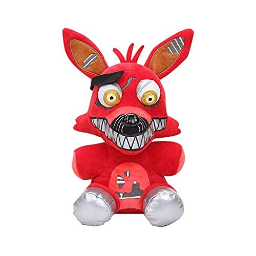 Jilijia Five Nights Spielpuppe Nightmare Foxy Plüschpuppe FNAF 33 Stil Plüschtier für Kinder und Fans Geburtstagsgeschenk von Jilijia