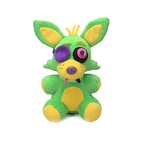 Jilijia Five Nights Spielpuppe Green Foxy Plüschpuppe FNAF 33 Stil Plüschtier für Kinder und Fans Geburtstagsgeschenk von Jilijia