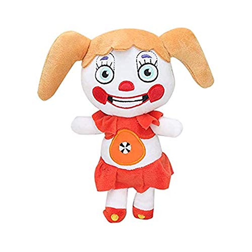 Jilijia Five Nights Spielpuppe Zirkus Baby Plüschpuppe FNAF 33 Stil Plüschtier für Kinder und Fans Geburtstagsgeschenk, 18 cm von Jilijia