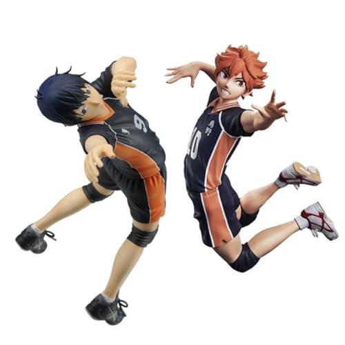 Jilijia Haikyuu Figur Tobio Kageyama Shoyo Hinata Figur Volleyball Actionfigur Anime Actionfigur Cartoon Charakter Sammlerstück Desktop Ornamente von Jilijia