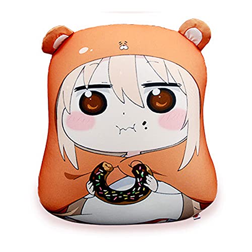 Jilijia Himouto! Umaru-chan Plüschkissen Anime-gefülltes Kissen Puppe Cartoon Nickerchen Kissen Reisekissen Niedliche Raumdekoration Kinder Geschenke von Jilijia