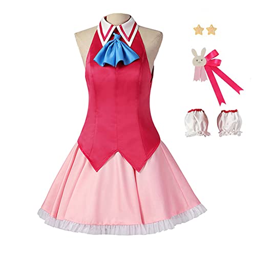 Jilijia Hoshino Ai Cosplay Kostüm Oshi no Ko Anime Uniform Komplettes Set Rosa Kleid Halloween Karneval Party Dress Up Anzug für Frauen Jilijia Hoshino Ai Cosplay Kostüm Oshi no Ko Anime Uniform Komplettes Set Rosa Kleid Halloween Karneval Party Dress Up Anzug für Frauen von Jilijia