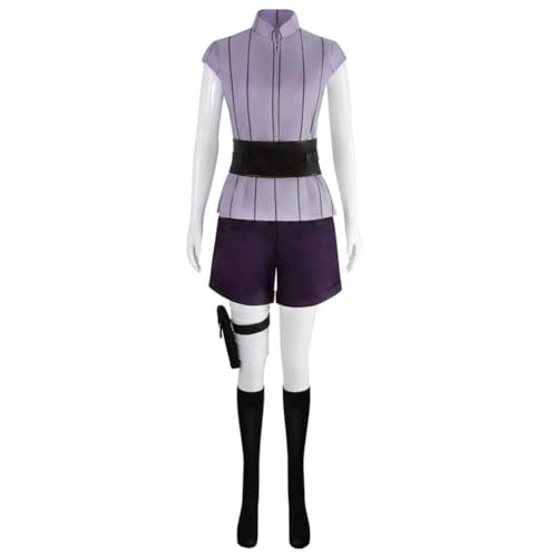 Jilijia Japanische Anime Classic Uniform Hyuga Hinata Cosplay Kostüm Halloween Karneval Outfits Set von Jilijia