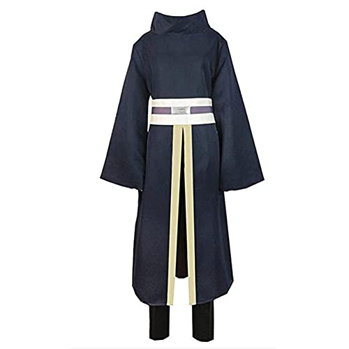 Jilijia Japanisches Anime Cosplay Kostüm Uchiha Obito Battle Suit Langer Mantel mit Hose Full Set für Halloween/Karneval Party Comic Ausstellung Anime Party von Jilijia