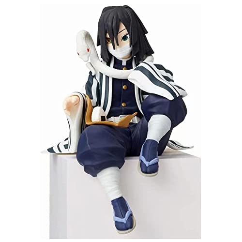 Jilijia Kanroji Mitsuri/Kamado Tanjiro/Agatsuma Zenitsu Figur Anime Statue Puppe Sammlung Figur Sitzposition Iguro Obanai Nudelstopper Figur von Jilijia